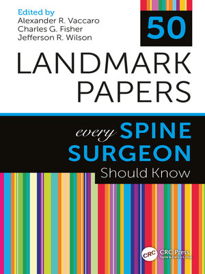 cover image of 50 Landmark Papers Every Spine Surgeon Should Know